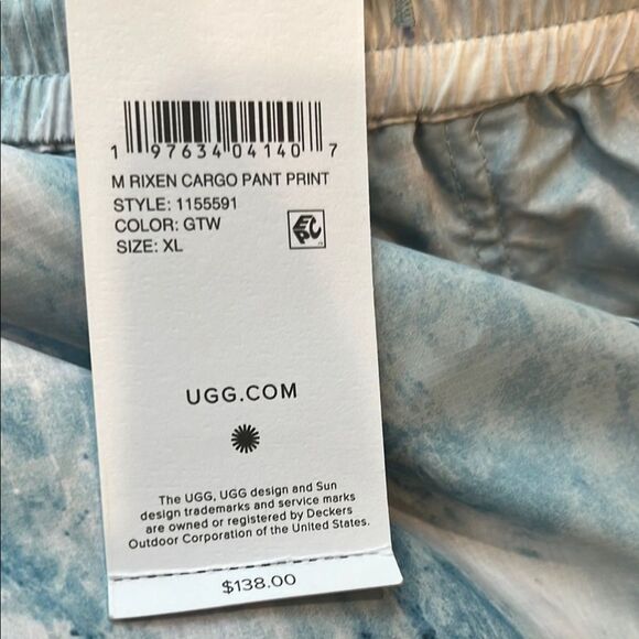 NWT-UGG-Blue and White Jogger Pants - Picture 7 of 7